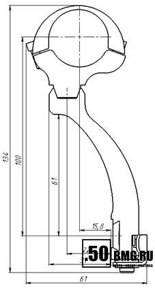 Боковой кронштейн ВОМЗ БК кольца 30 мм на АК, Тигр
