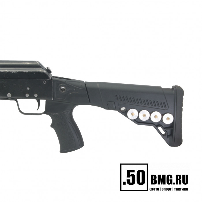 Телескопический приклад DLG Tactical на Сайга-12/20/410 с охот. прикладом с патронташем (DLG20003)