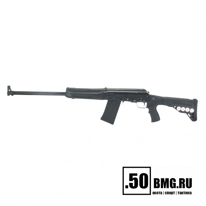 Телескопический приклад DLG Tactical на Сайга-12/20/410 с охот. прикладом с патронташем (DLG20003)