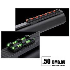 Мушка + целик Truglo TG94, универсальные (клей), красная + зеленый