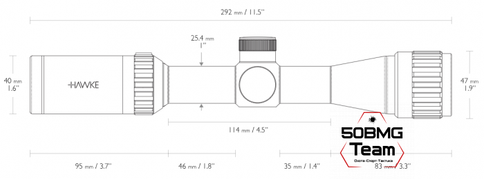 Оптический прицел Hawke Vantage 2-7x32 AO