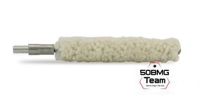 Хлопковый ершик пуховка Bore Tech для патронника маленький резьба папа 8/32 (BTMC-100-00)