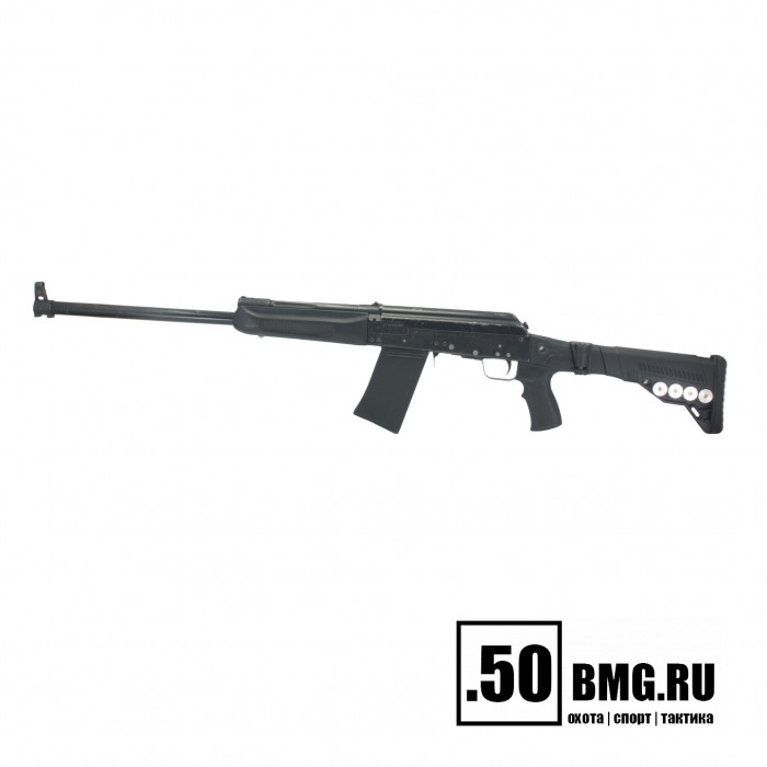 Телескопический складной приклад DLG Tactical на Сайга-12/20/410 с охот. прикладом с патронташем (DLG20004)