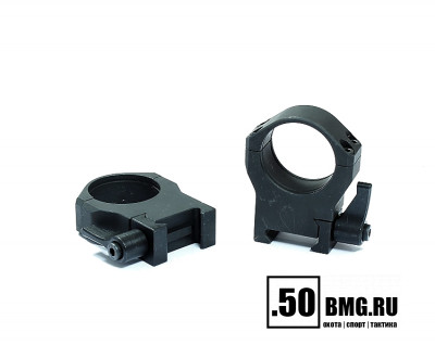 Быстросъемные кольца Luman Precision 30 мм на Weaver/Picatinny, BH 18 мм (высокие)
