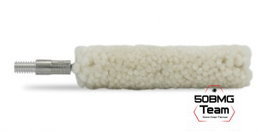 Хлопковый ершик пуховка Bore Tech для патронника средний резьба папа 8/32 (BTMC-200-00)