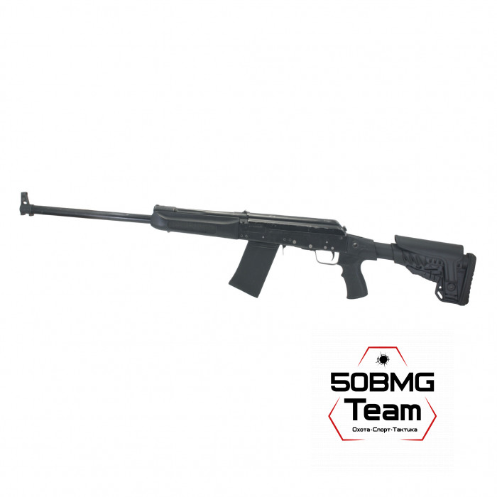 Телескопический приклад DLG Tactical на Сайга-12/20/410 с охот. прикладом с подщечником (DLG20005)