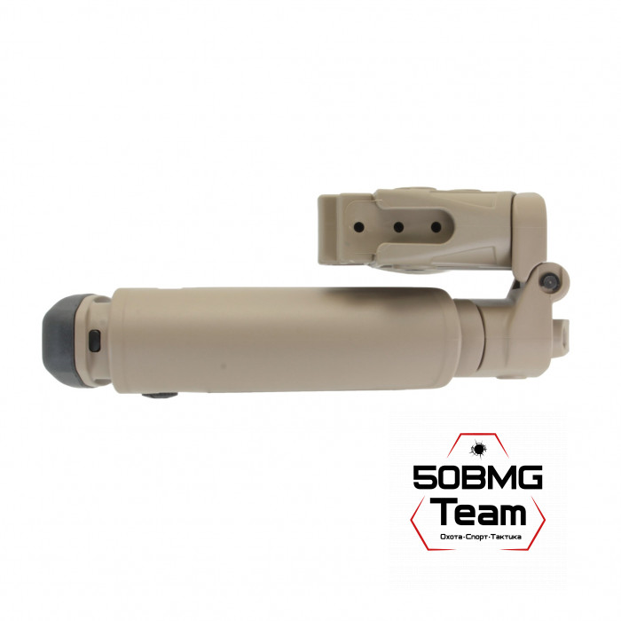 Телескопический складной приклад DLG Tactical на Сайга-12/20/410 с охот. прикладом с подщечником (DLG20006)