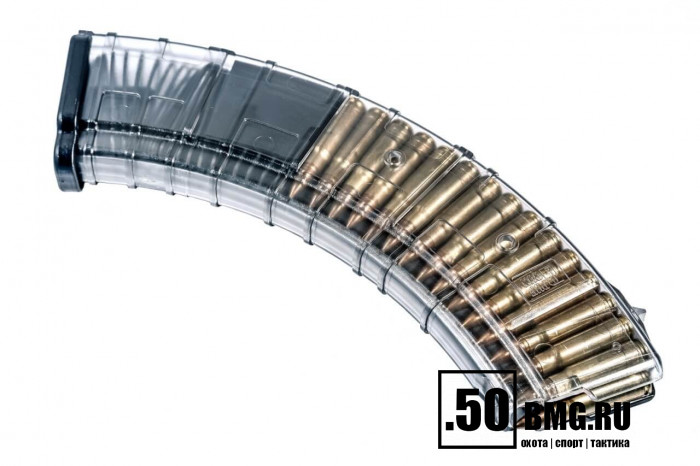Магазин Pufgun на Сайга-МК (без сухаря) 7,62х39 40 патронов прозрачный (MAG SG762 40-40/TR)