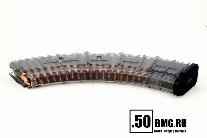 Магазин Pufgun на Сайга-МК (без сухаря) 7,62х39 40 патронов прозрачный (MAG SG762 40-40/TR)