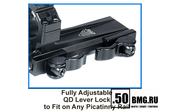 M1S35070R2 Быстроссъемный кронштейн Leapers UTG кольца 26мм на Weaver/Picatinny KR=50мм ВН=15мм
