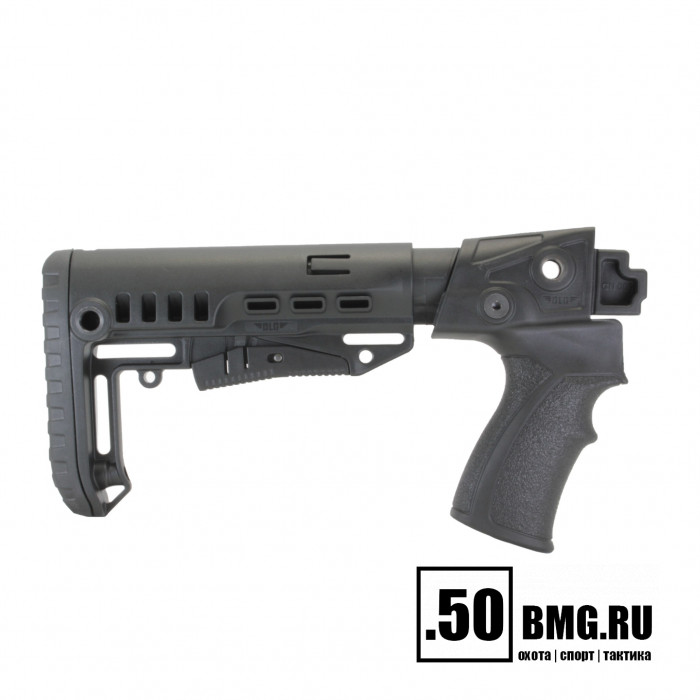 Телескопический приклад DLG Tactical на Сайга-12/20/410 с охот. прикладом компактный (DLG20007)
