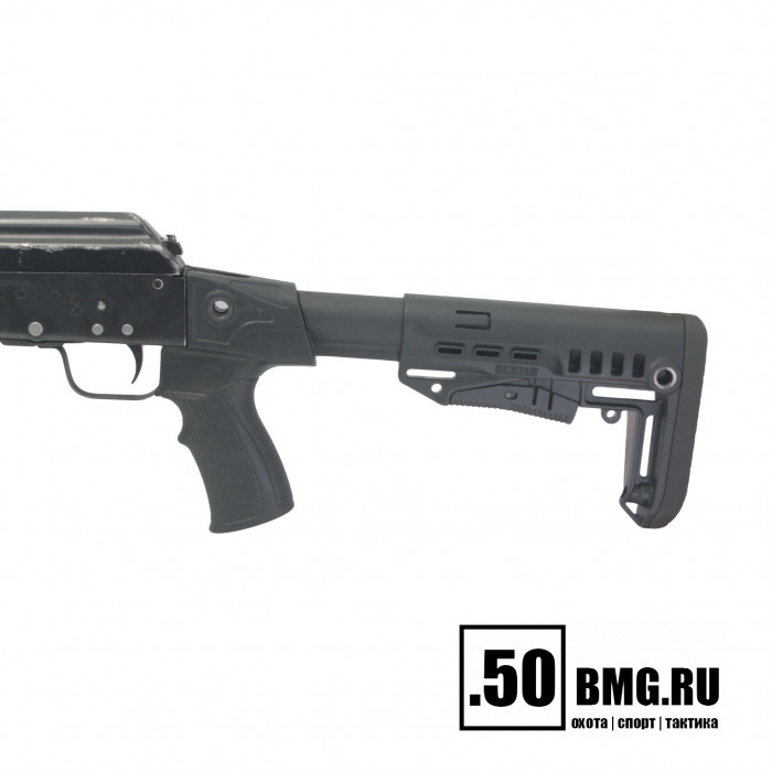 Телескопический приклад DLG Tactical на Сайга-12/20/410 с охот. прикладом компактный (DLG20007)