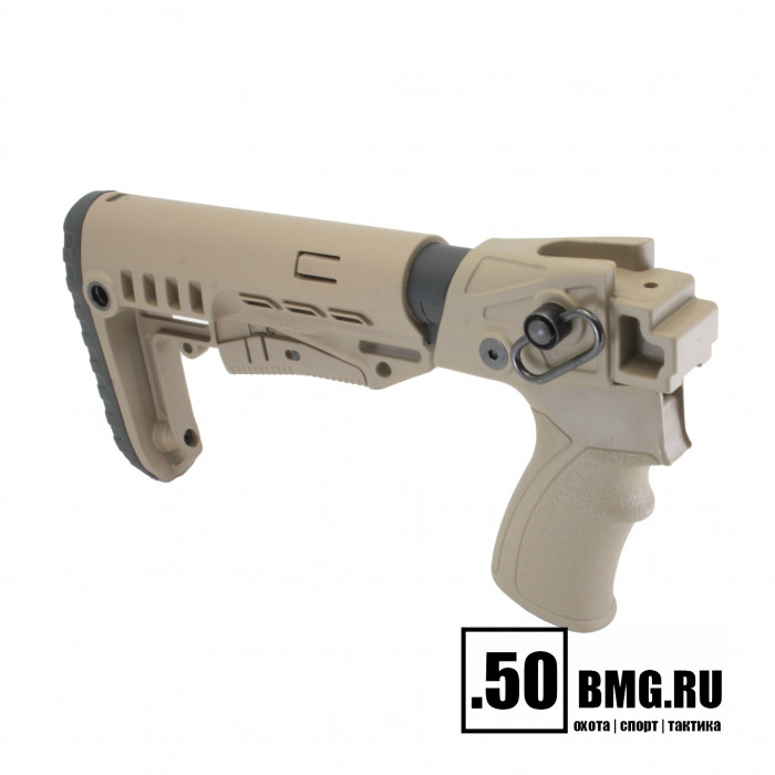 Телескопический приклад DLG Tactical на Сайга-12/20/410 с охот. прикладом компактный (DLG20007)