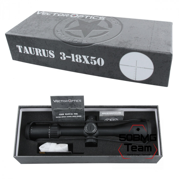 Оптический прицел Vector Optics Taurus 3-18x50 FFP кольца 30 мм