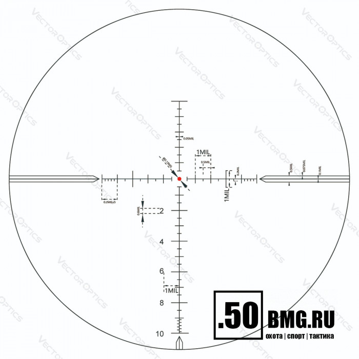 Оптический прицел Vector Optics Taurus 3-18x50 FFP кольца 30 мм