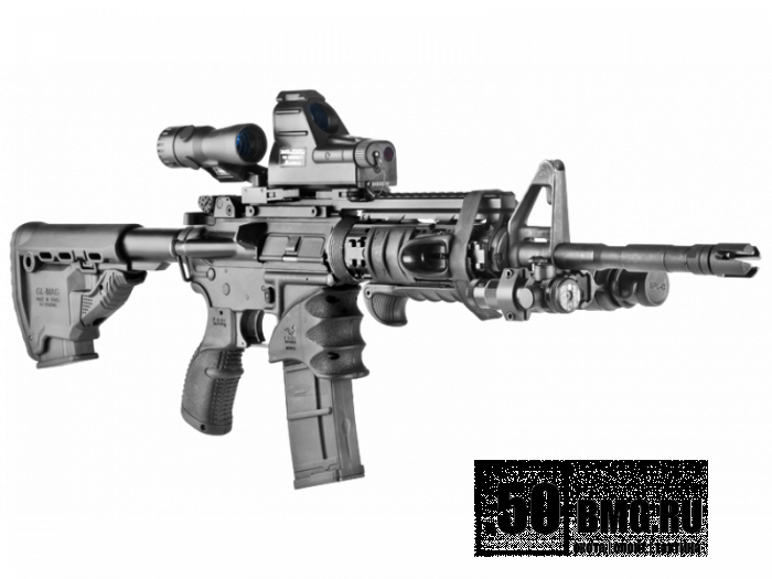 Пистолетная рукоятка FAB Defense на M-16, SR-25 или AR-15 (AGR-43)
