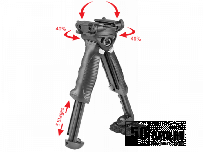 Быстросъемная рукоятка-сошки FAB Defense на цевьё с Weaver (T-POD G2)