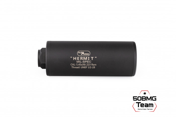 Газоразгруженный дожигатель Alfa Arms "Hermit" на AR-15/М4 (UNEF 1/2х28) кал. 5.45/.223 Rem