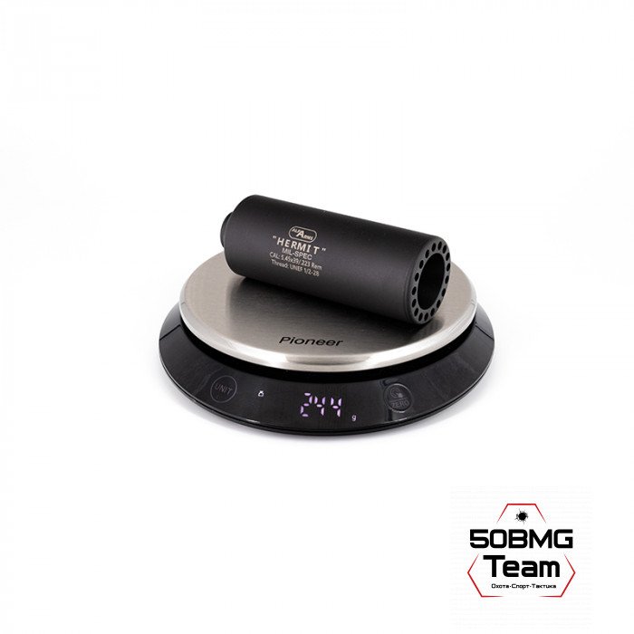 Газоразгруженный дожигатель Alfa Arms "Hermit" на AR-15/М4 (UNEF 1/2х28) кал. 5.45/.223 Rem