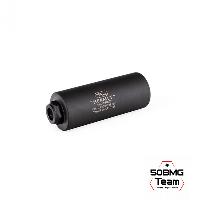 Газоразгруженный дожигатель Alfa Arms "Hermit" на AR-15/М4 (UNEF 1/2х28) кал. 5.45/.223 Rem