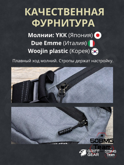 Сумка поясная Griff Gear Гефест XL (Серый)