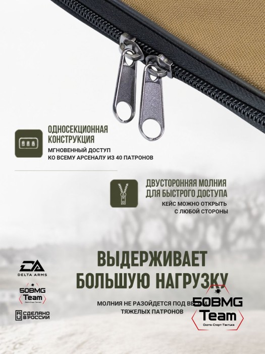 Клатч для патронов на 20шт Delta Arms для кал. 308, 7,62х54 (Coyote Brown)
