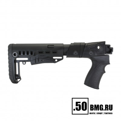 Телескопический складной приклад DLG Tactical на Сайга-12/20/410 с охот. прикладом (DLG20008)
