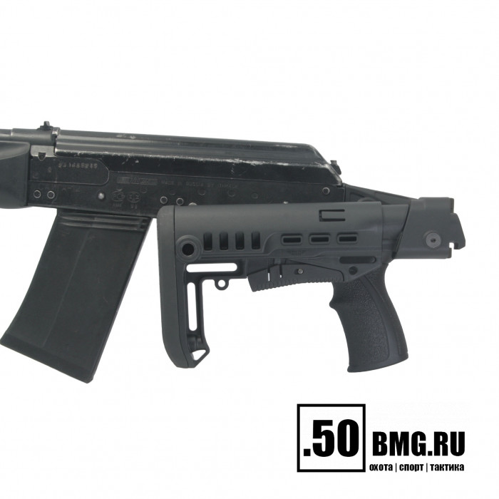 Телескопический складной приклад DLG Tactical на Сайга-12/20/410 с охот. прикладом (DLG20008)