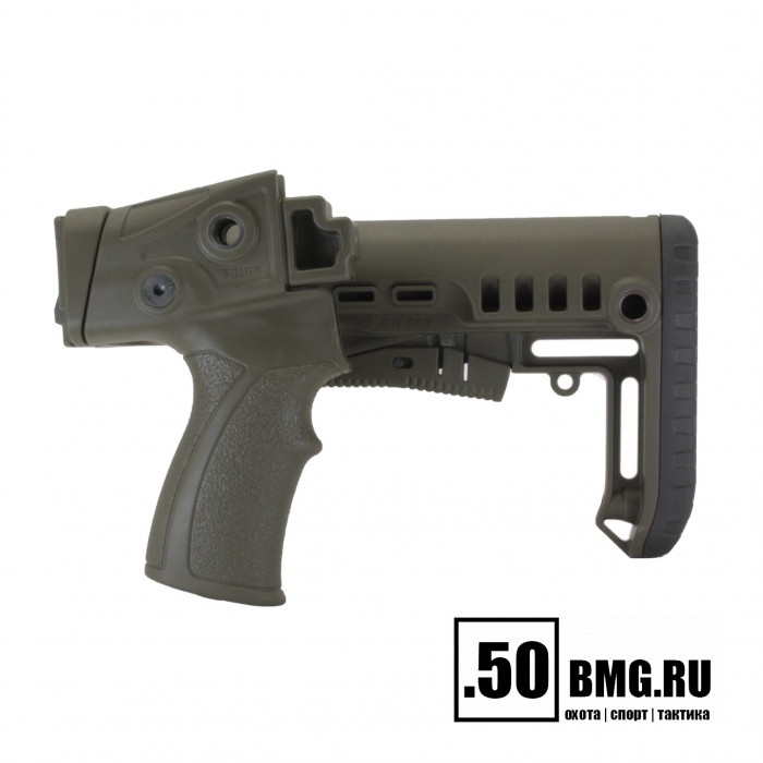 Телескопический складной приклад DLG Tactical на Сайга-12/20/410 с охот. прикладом (DLG20008)