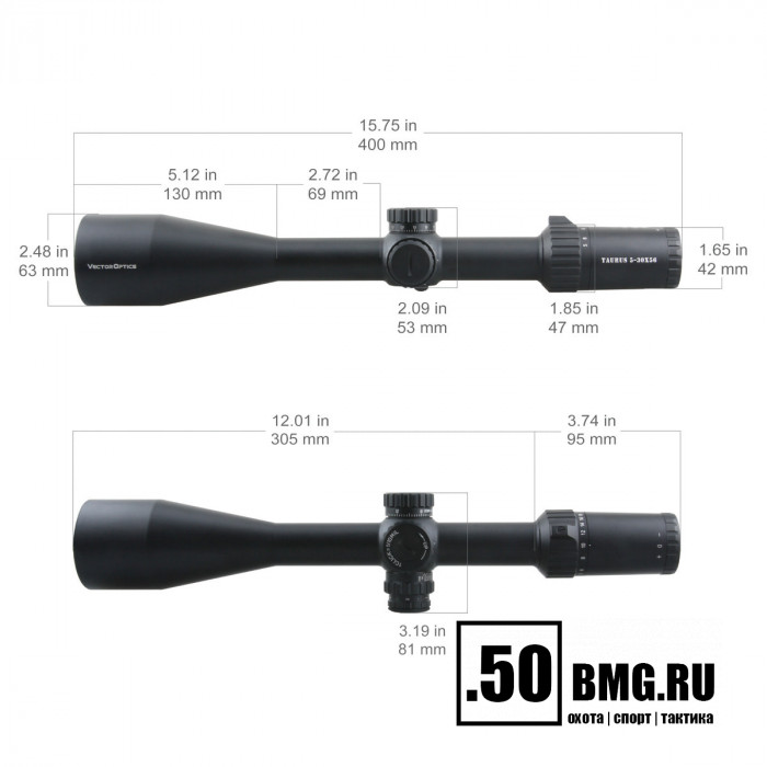 Оптический прицел Vector Optics Taurus 5-30x56 FFP кольца 30 мм