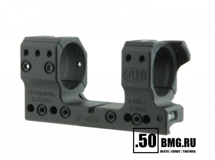 Кронштейн Spuhr SP-4036 кольца 34мм на Picatinny/Weaver (0 M.O.A., H-34 мм)