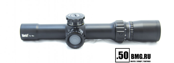Оптический прицел March 1-8x24 FFP, сетка FMA-1 (подсветка)