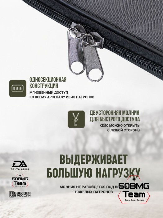 Клатч для патронов на 20шт Delta Arms для кал. 30-06 (Gray)
