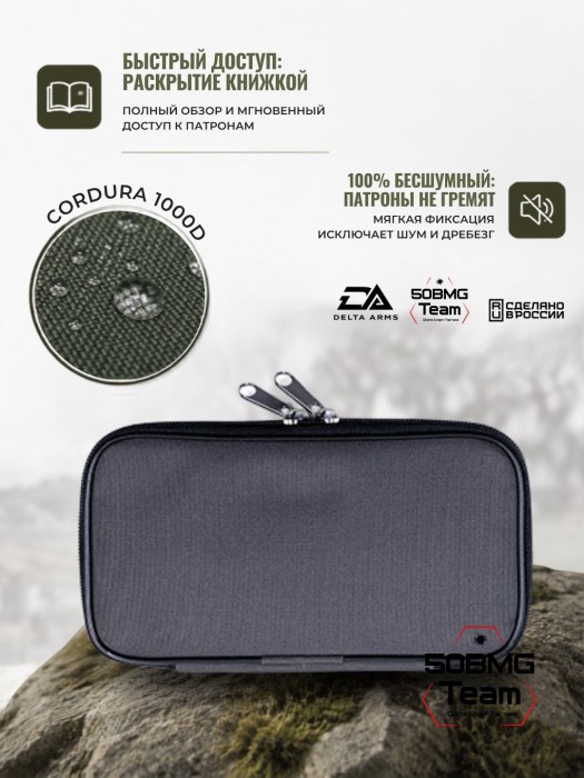 Клатч для патронов на 20шт Delta Arms для кал. 30-06 (Gray)