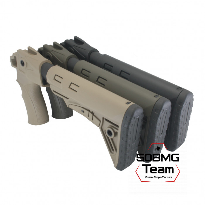 Телескопический приклад DLG Tactical на Сайга-12/20/410 с охот. прикладом (DLG20010)