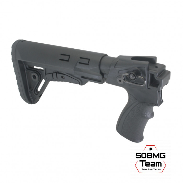 Телескопический приклад DLG Tactical на Сайга-12/20/410 с охот. прикладом (DLG20010)