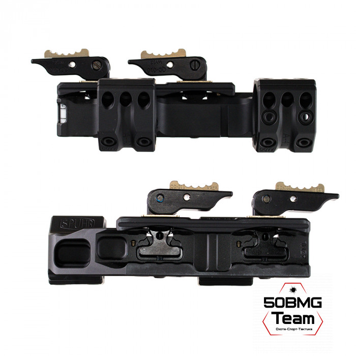 Быстросъемный кронштейн Spuhr QDP-3016, кольца 30 мм на Weaver, Picatinny (0 M.O.A., H-38 мм)