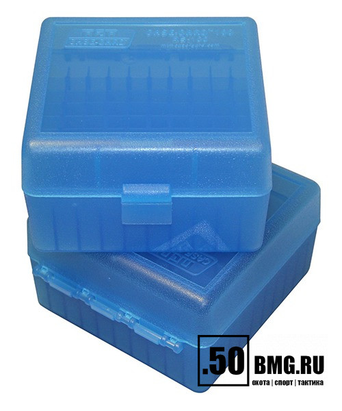 Коробка MTM для хранения 100 патронов .17-.401 кал. (нарезное оружие) (RS-100-24)