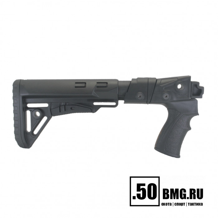 Телескопический складной приклад DLG Tactical на Сайга-12/20/410 с охот. прикладом (DLG20011)