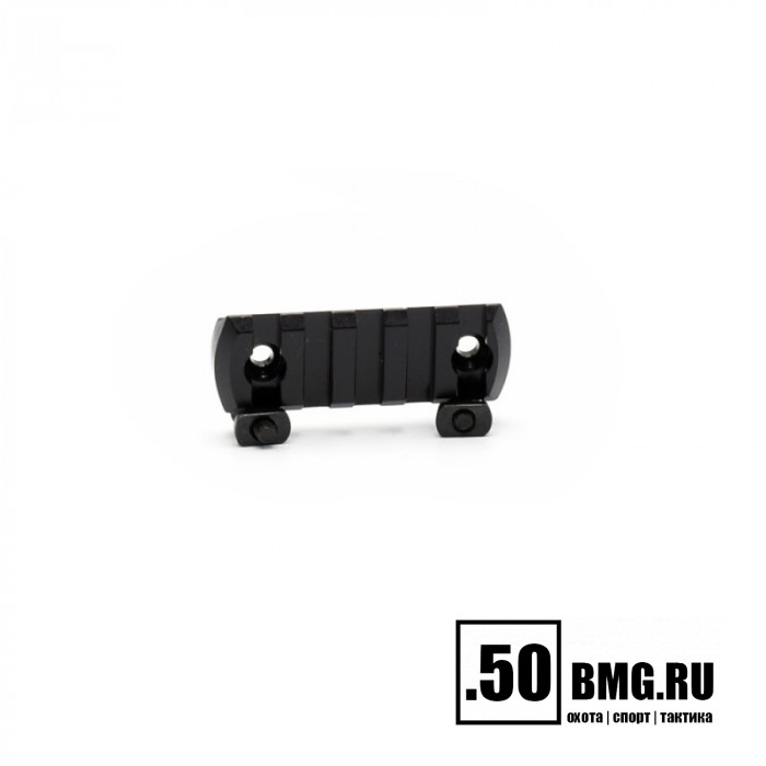 Планка LAC стандарта вивер под интерфейс M-LOK черная 5 слотов (LAC0168)