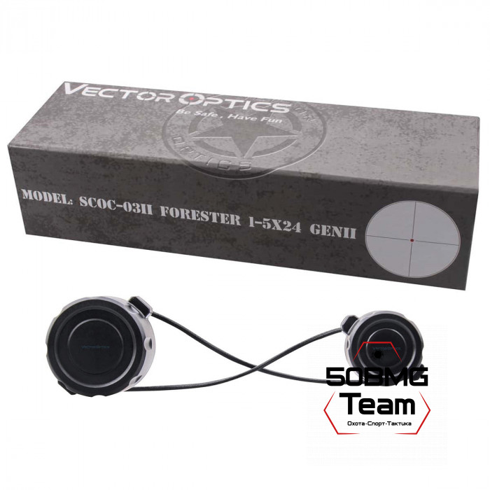 Оптический прицел Vector Optics Forester 1-5x24 SFP кольца 30мм