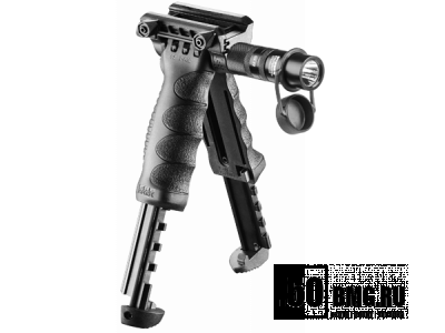 Быстросъемная рукоятка-сошка FAB Defense с фонарём (T-POD G2 SL)