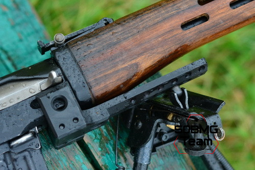 Кронштейн Рысь "Лапка СВД 1" на Тигр/СВД/TG-3 для сошек на антабку/Weaver