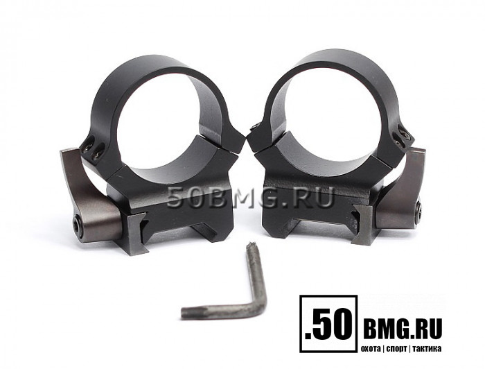 Быстросъемные кольца Leupold QRW 30 мм на Weaver низкие H-21 мм/BH=6 мм (49861)