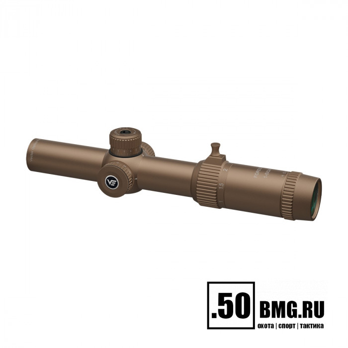 Оптический прицел Vector Optics Forester 1-5x24 SFP Coyote FDE кольца 30мм