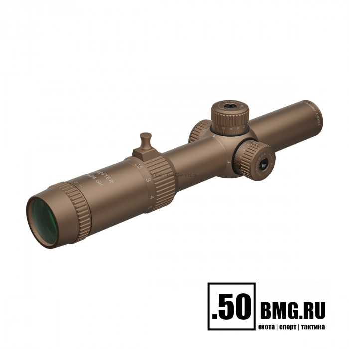 Оптический прицел Vector Optics Forester 1-5x24 SFP Coyote FDE кольца 30мм