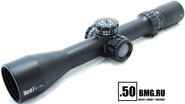 Оптический прицел March 3-24x42 FFP, сетка FML-1 (подсветка)