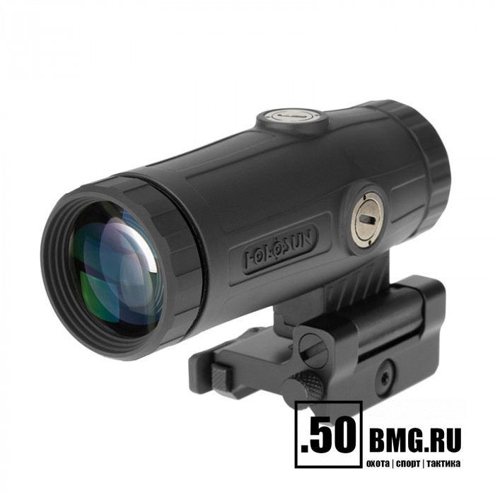 Увеличитель HOLOSUN x3 HM3X на откидном кронштейне на Weaver