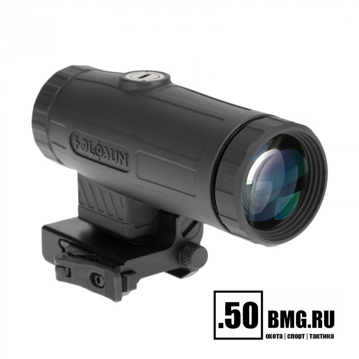Увеличитель HOLOSUN x3 HM3X на откидном кронштейне на Weaver