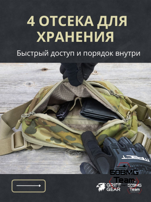 Сумка поясная Griff Gear Гефест (Австралийский мультикам)